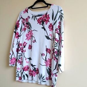 JOSEPH A lightweight floral sweater